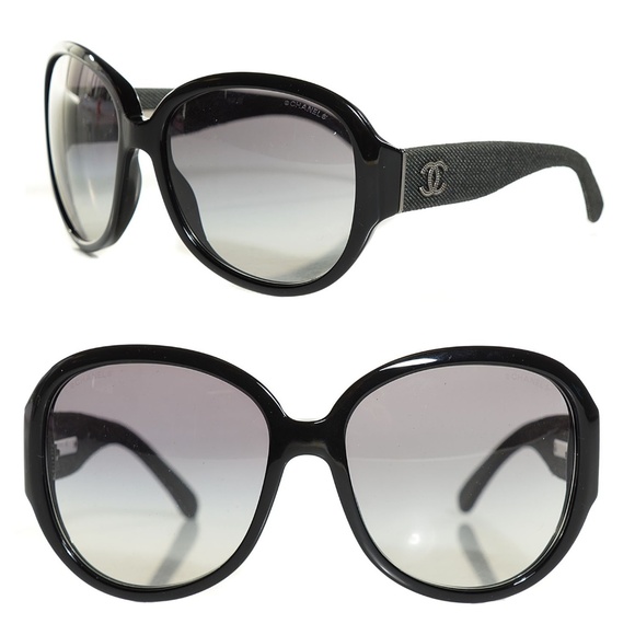 CHANEL  Denim CC Sunglasses 5163 Black - Picture 1 of 5